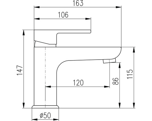 Technický nákres baterie s rozměry