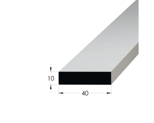Obdélníkový profil o rozměrech 10 krát 40