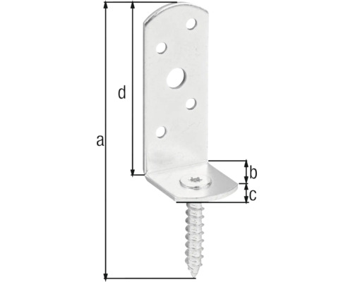 Úhelníková spojka se šroubem pro upevnění