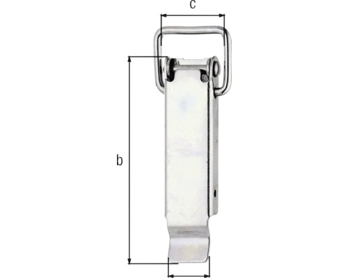 Nastavitelný pákový uzávěr s rozměry