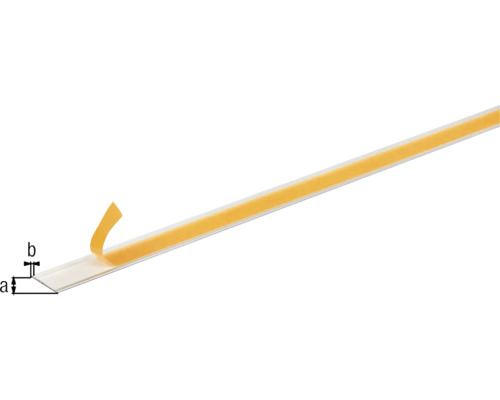 Plastová soklová lišta s lepicí páskou