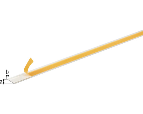 Plastová lišta s lepicí páskou pro upevnění