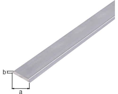 Hliníková plochá tyč s rozměry
