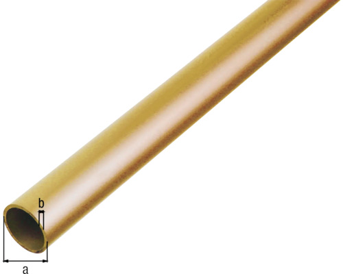 Měděná trubka s rozměry a a b