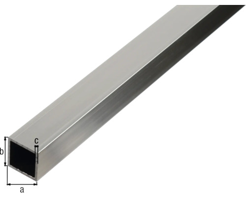 Čtvercový hliníkový profil s rozměry