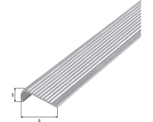 Hliníkový schodový profil s drážkami