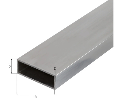 Obdélníkový hliníkový profil s rozměry