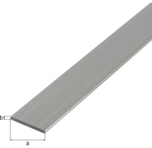 Plochý kovový materiál s označením rozměrů