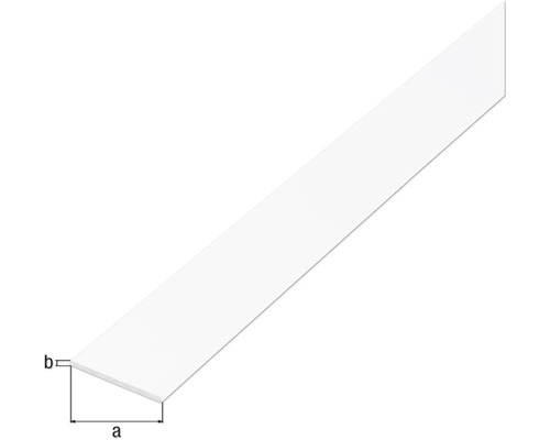 Plastová plochá lišta s rozměry