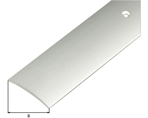 Podlahový profil z kovu s otvory