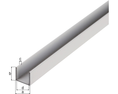 U profil pro konstrukci a upevnění