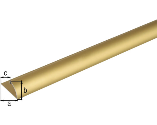 Profilová lišta s rozměry a, b a c
