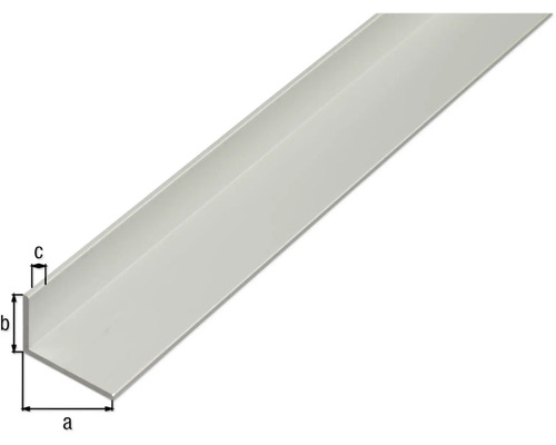 Rohový profil z kovu s rozměry