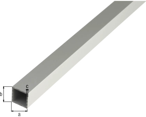 Obdélníkový hliníkový profil s rozměry