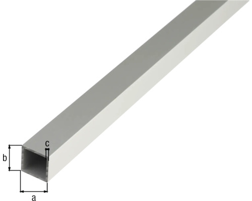 Detail hliníkové čtvercové trubky