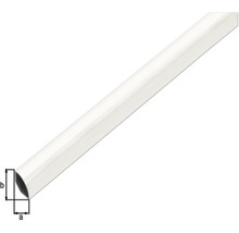 Čtvrtkruhový profil plast bílý 22x1,2 mm, 1 m-thumb-1