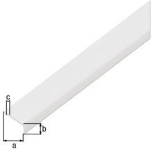 Ukončovací profil, plast bílý 19x7x1mm, 1m-thumb-1