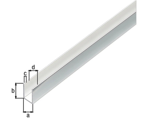 Kovový U profil s rozměry