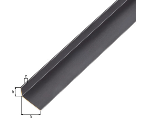 Úhelníkový profil z kovu s rozměry