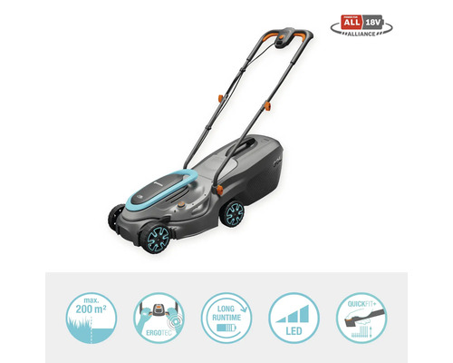 Akumulátorová sekačka na trávu s ergonomickou rukojetí a LED displejem