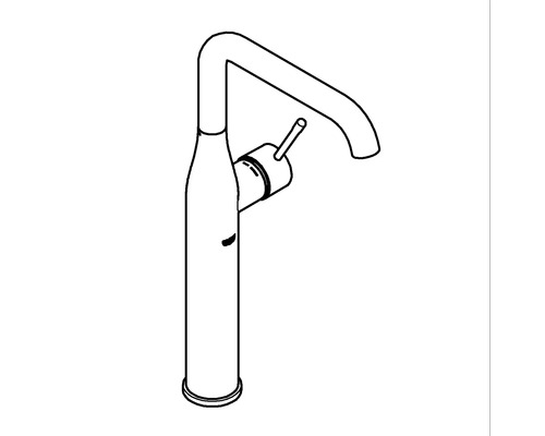 Nákres vodovodní baterie pro umyvadlo