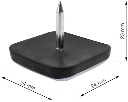 Hřebíkový kluzák, 24 mm, s rozměry 24 mm a 20 mm