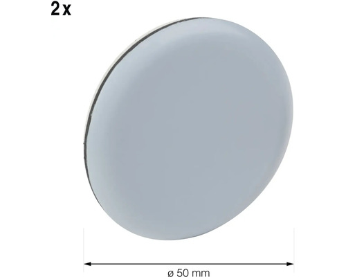 Dva kluzáky na nábytek o průměru 50 milimetrů