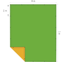 Zakrývací plachta oranžovo-zelená 140gr., 4x5m-thumb-4