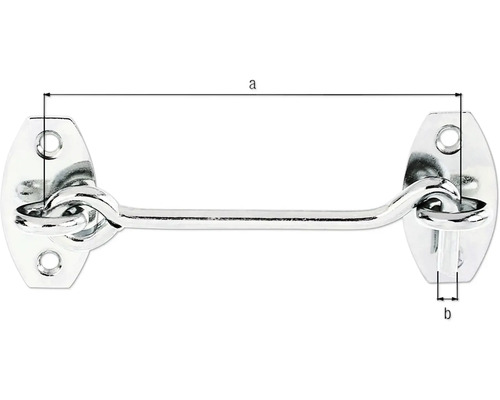 Okenní háček s rozměry