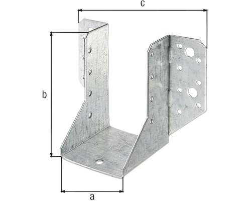 Kovová úhelníková kotva s rozměry