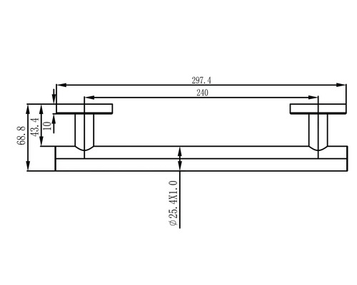 Technický výkres s rozměry