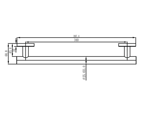 Technický výkres s rozměry