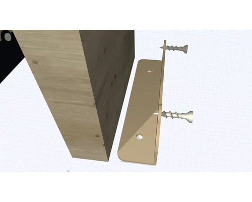 Dřevěná deska s šroubovým upevněním