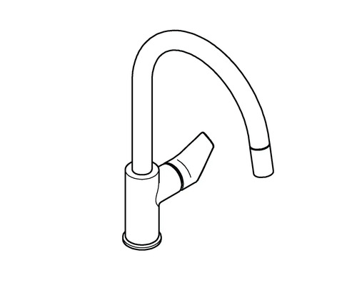 Kuchyňská baterie s vysokým výtokem