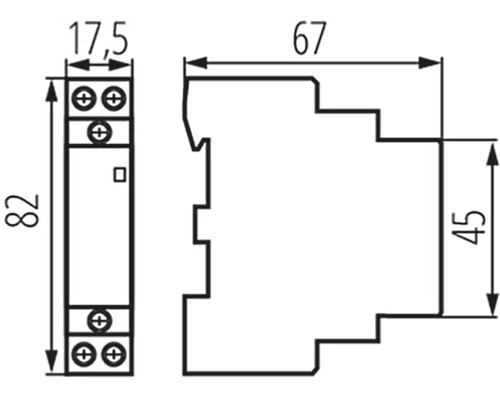 Technický výkres zařízení s rozměry v milimetrech
