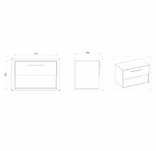 Koupelnová skříňka pod umyvadlo Devo Sonus 2.0 bílá 77 x 52 x 45 cm SO2-SU1S77x52F01K51