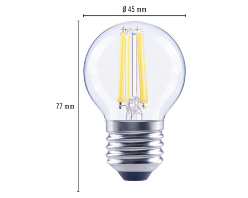 Čirá LED žárovka, průměr 45 mm, výška 77 mm