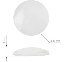 Výkres kluzáku nábytku, průměr 39 milimetrů, výška 8 milimetrů