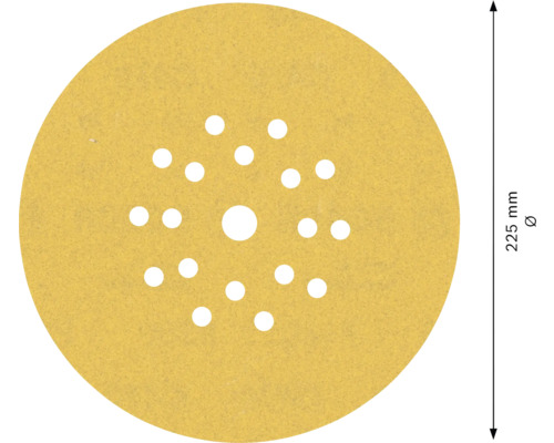 Brusný kotouč o průměru 225 milimetrů