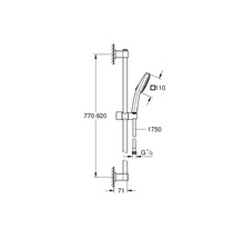 Sprchový set bez baterie Grohe Quickfix Vitalio Comfort 110 II chrom lesk 26930001