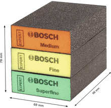 Brusná houba pro ruční brusku Bosch 69x97x26 mm, 3 ks-thumb-1