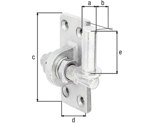 Nastavitelný stěžej s rozměry pro stavbu plotu
