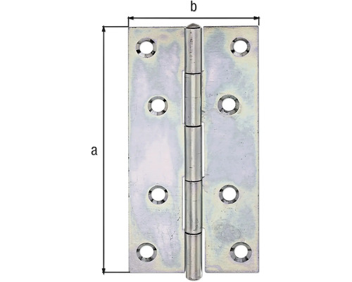 Dveřní závěs s rozměry a a b