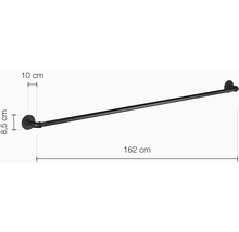 Kovový držák na ručníky, šířka 162 cm