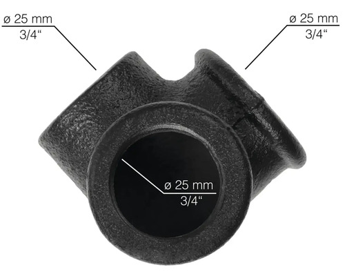 Litá tvarovka koleno o průměru 25 mm