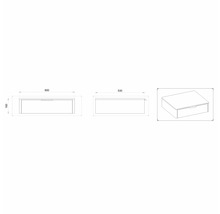 Koupelnová skříňka pod umyvadlo Devo Lotos bronzová/černá 60 x 16 x 53 cm LF-SUW1S60x16-F115