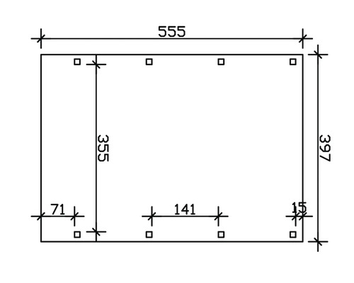 Technický výkres s rozměry