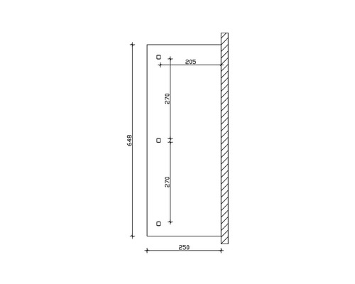 Technický výkres s rozměry výrobku