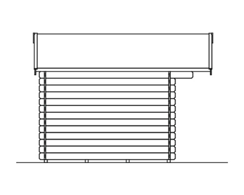 Ilustrace zahradního domku ze dřeva
