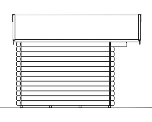 Boční pohled na srub